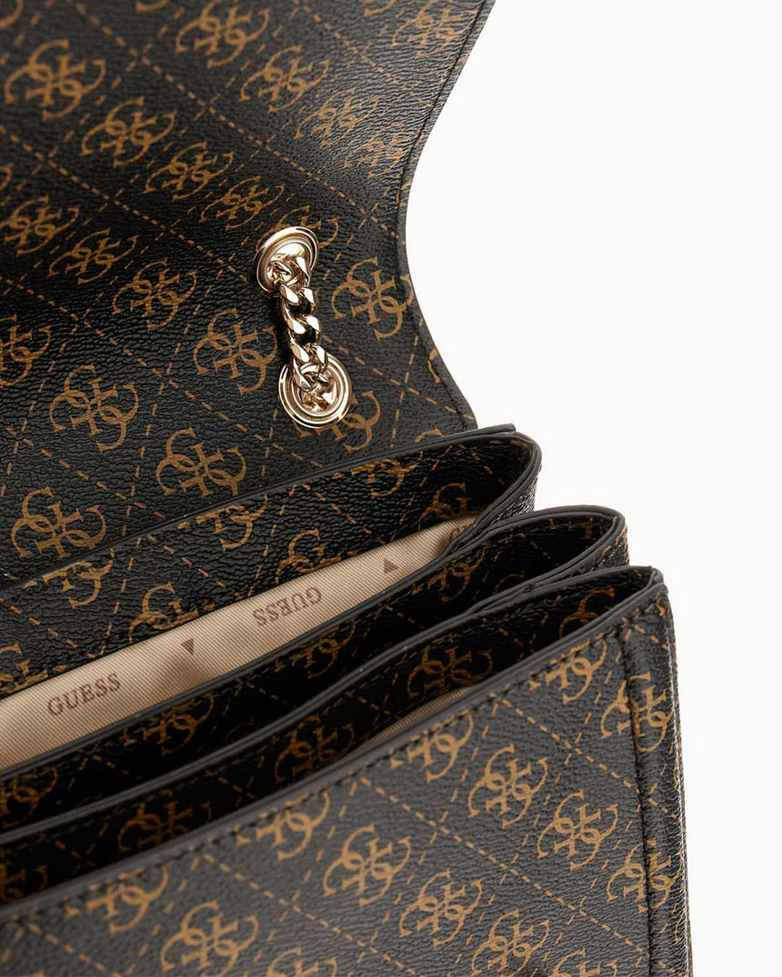 Guess Cruise Noelle II Kadın Omuz Çantası Brown Logo