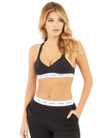 Guess Carrie Padded Triangle Bralet Jet Black