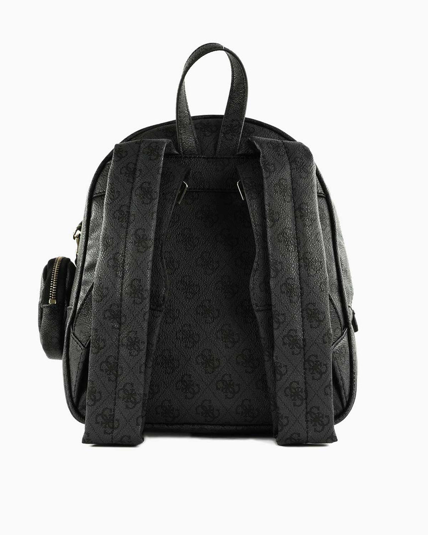 Guess Power Play Tech Backpack Monogram Sırt Çantası Coal Logo