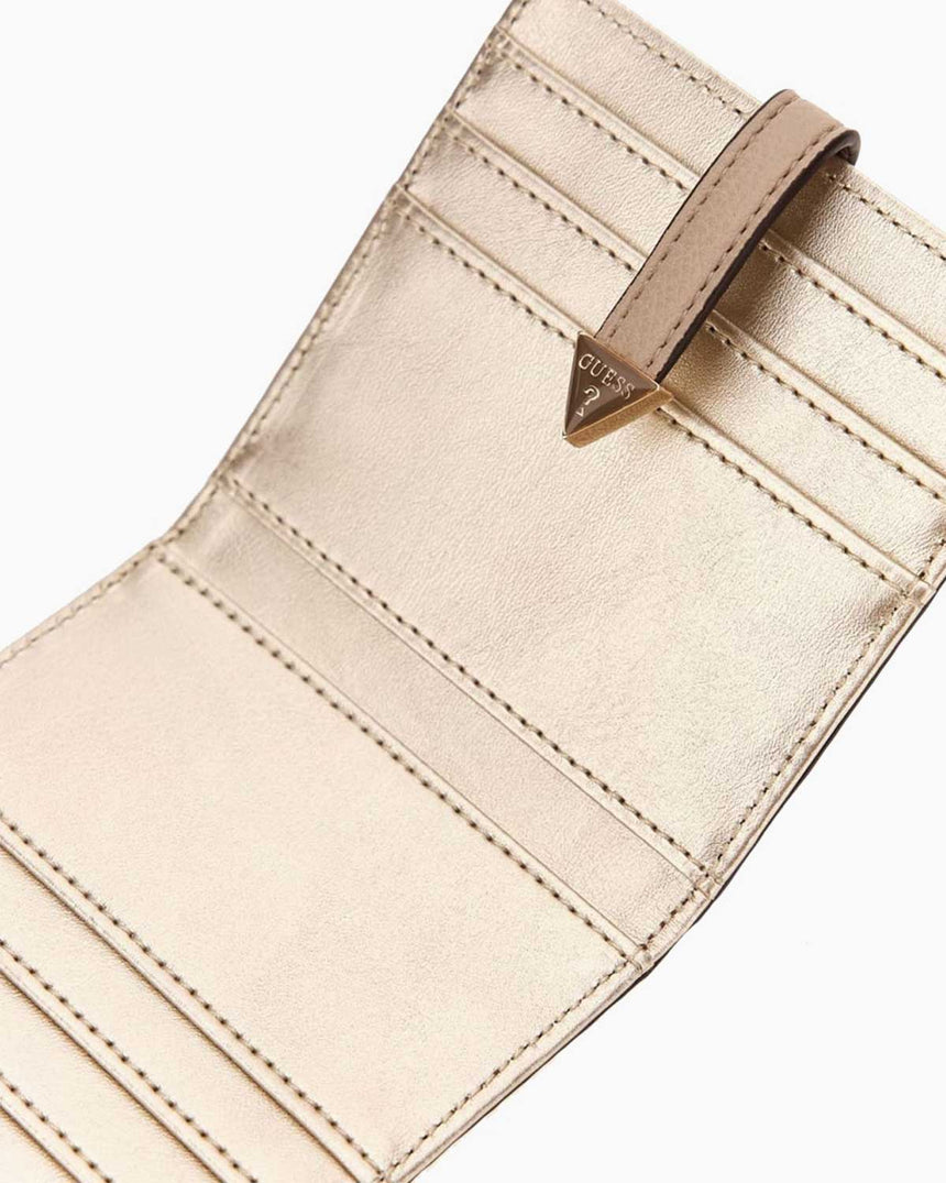 Guess Laurel Slg Card Case Monogram Kartlık Latte Logo