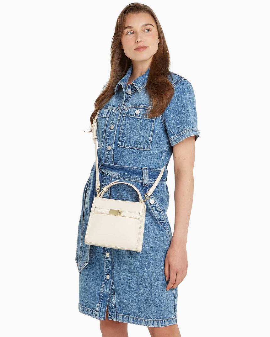 Tommy Hilfiger Heritage Mini Satchel El Çantası Sugarcane