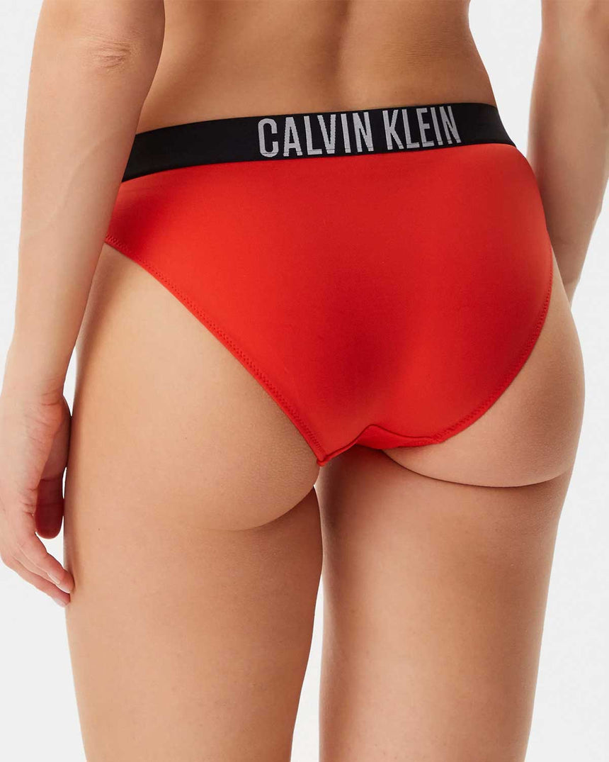 Calvin Klein Swim Brief ogolu Bikini Altı Flaming Chili