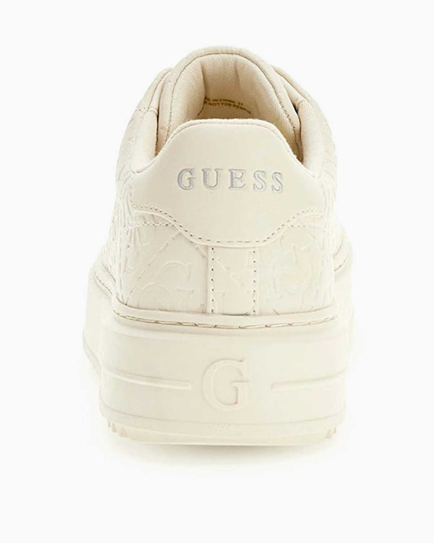Guess Denesa Cupsole Kabartma Desenli Sneakers White
