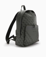 Guess Milano Monogram Baskılı Sırt Çantası Gunmetal