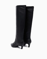 Calvin Klein Cora Ess Kitten Topuklu Uzun Bot CK Black