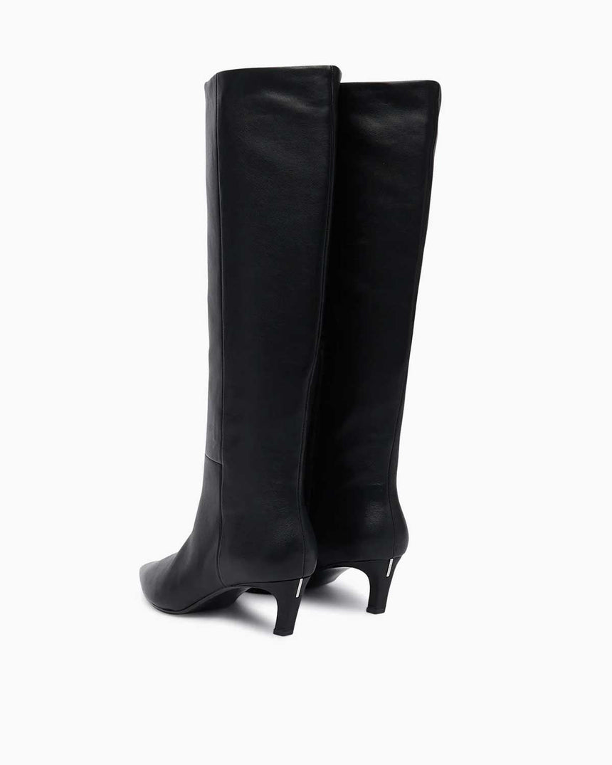 Calvin Klein Cora Ess Kitten Topuklu Uzun Bot CK Black