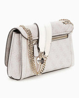 Guess Noelle Convertible Monogram Omuz Çantası Dove Logo