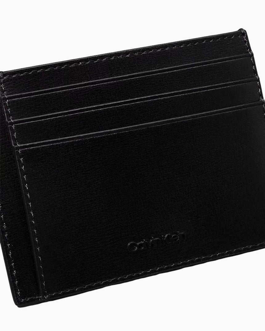 Calvin Klein Clean Essential Cardholder Ck Black Palmellato