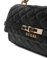 Guess Idra 4G Logolu Kapaklı Mini Kadın El Çantası Black