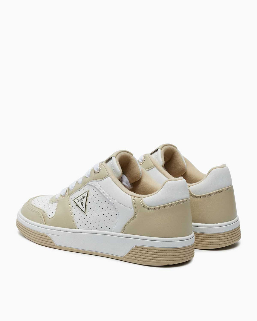 Guess Cupsole Low Logolu Sneaker White Sand