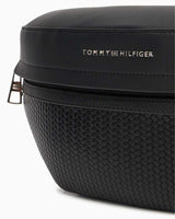 Tommy Hilfiger Örgü Detaylı Erkek Bel Çantası Black