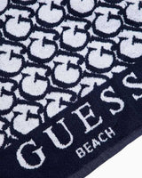Guess Beach Towel Logolu Plaj Havlusu Gj Double Layer Blue
