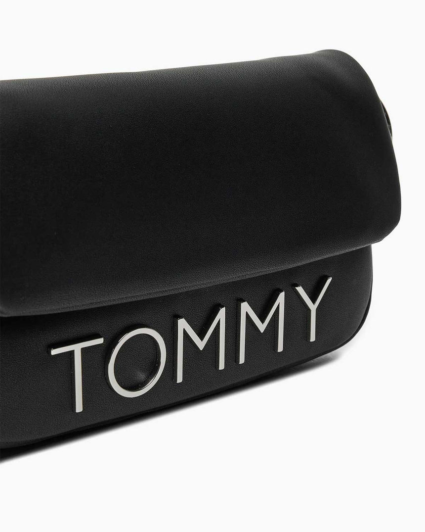 Tommy Hilfiger Bold Elongated Mini Omuz Çantası Black