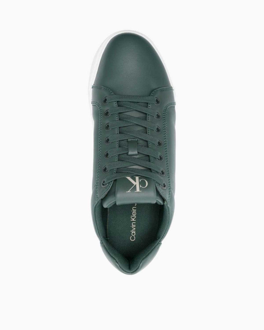 Calvin Klein Jeans Chunky Cupsole Clean Low Top Sneaker Green Palm/Bright White