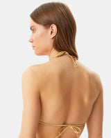 Guess Removable Padded Triangle Bikini Üstü Light Rich Gold