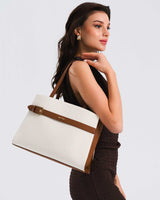 Nautica Logolu El Çantası Bej - Taba