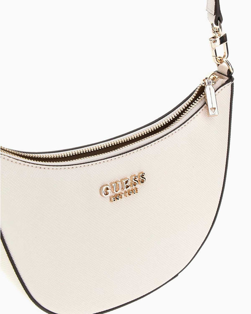 Guess Fedana Mini Top Logolu Omuz Çantası Off White