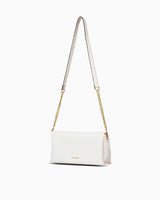 Us Polo Assn Zincir Detaylı Çapraz Askılı Çanta Beyaz