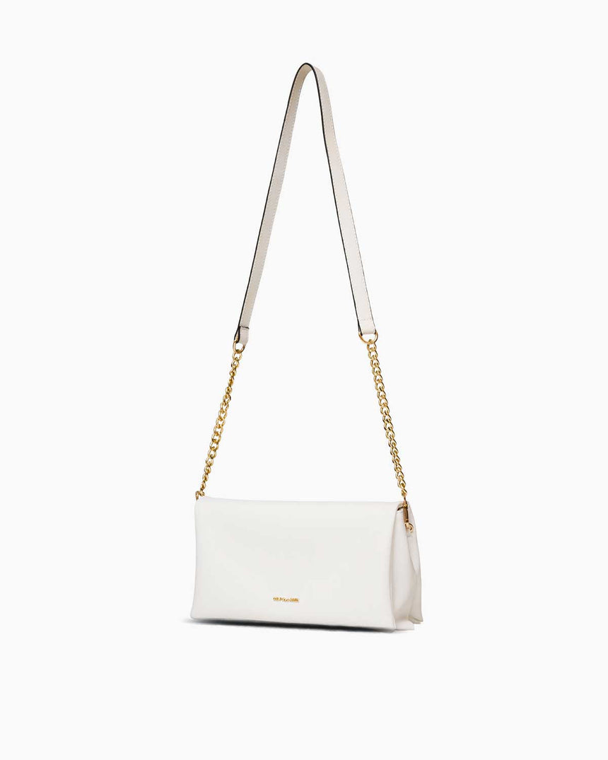 Us Polo Assn Zincir Detaylı Çapraz Askılı Çanta Beyaz