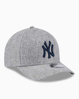 New Era Cotton Weave NY Unisex Şapka Gri