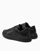 Calvin Klein Lor Top Lace Up Lth Mono Erkek Sneaker Triple Black Mono