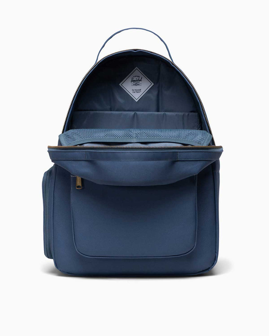 Herschel Nova Backpack Diaper Bag 26L Sırt Çantası Blue Mirage/White Stitch