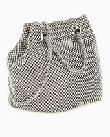 Guess Zalina Pouch Taşlı Omuz Çantası Silver