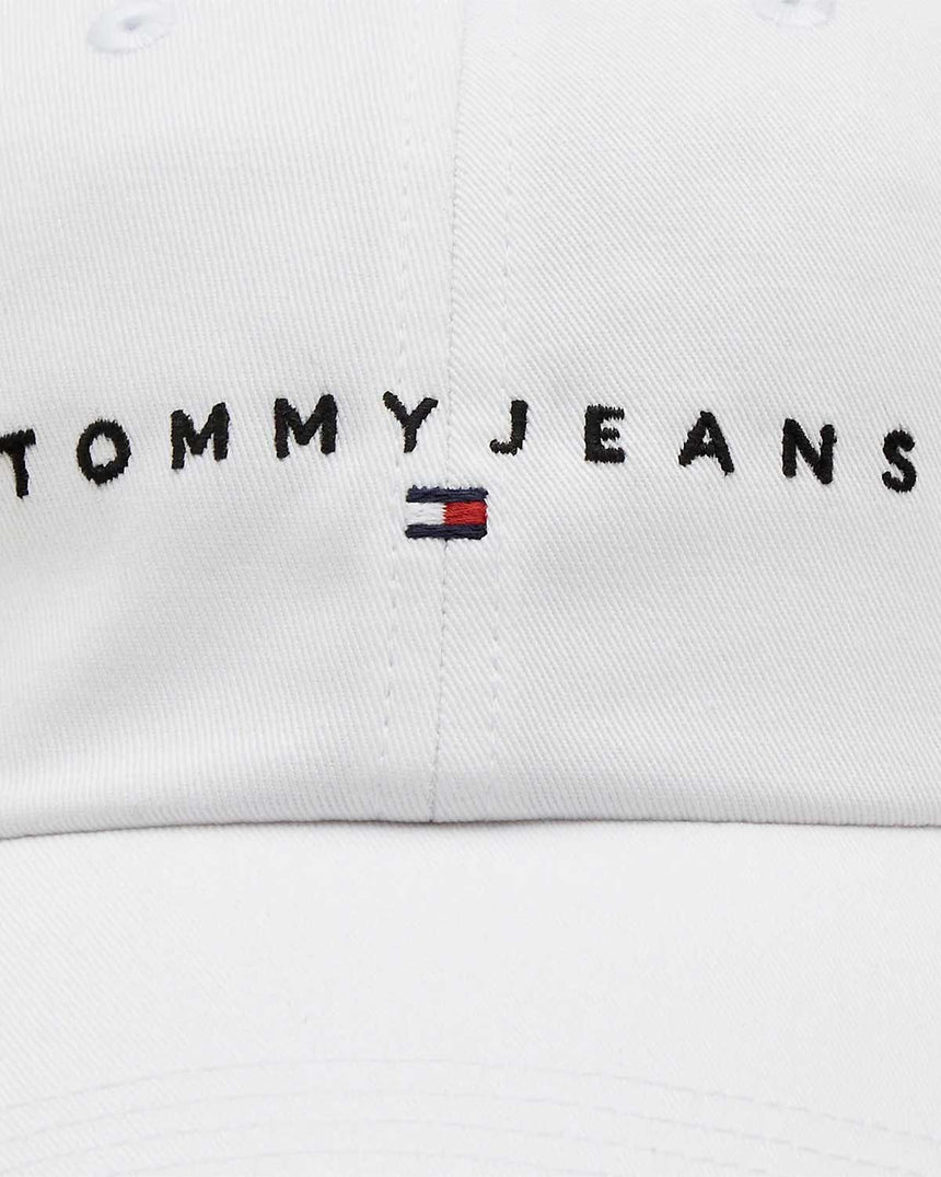 Tommy Hilfiger Linear Logo Şapka White