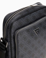 Guess Milano Top Monogram Çapraz Askılı Çanta Black