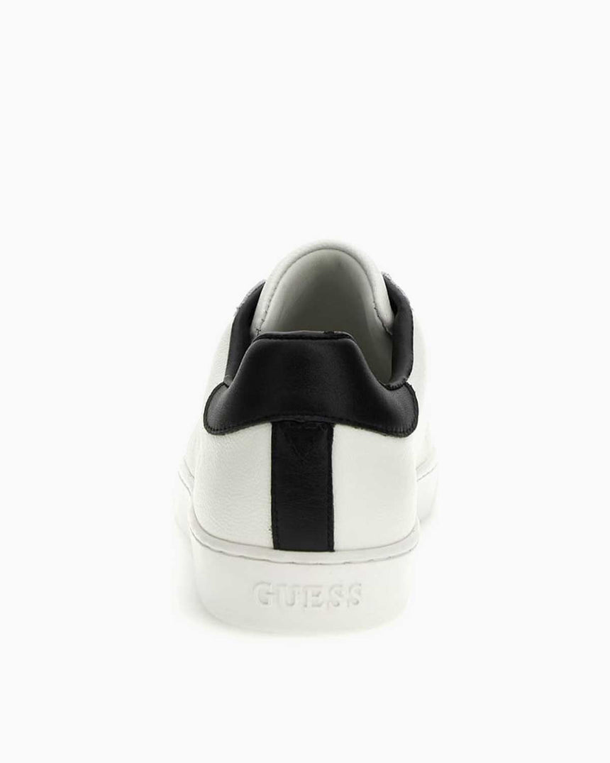 Guess Nola Bağcıklı Deri Sneaker Off White Black