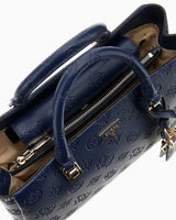 Guess Tisha Girlfriend Kadın El Çantası Midnight Logo