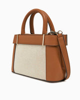 Guess Anadela Satchel Mini El Çantası Natural Cognac