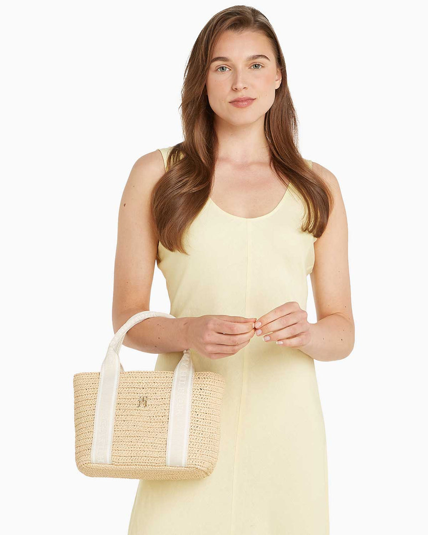 Tommy Hilfiger Spring Logotape Tote Omuz Çantası Sugarcane