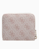 Guess Laurel Small Zip Around Cüzdan Dusty Rose Logo