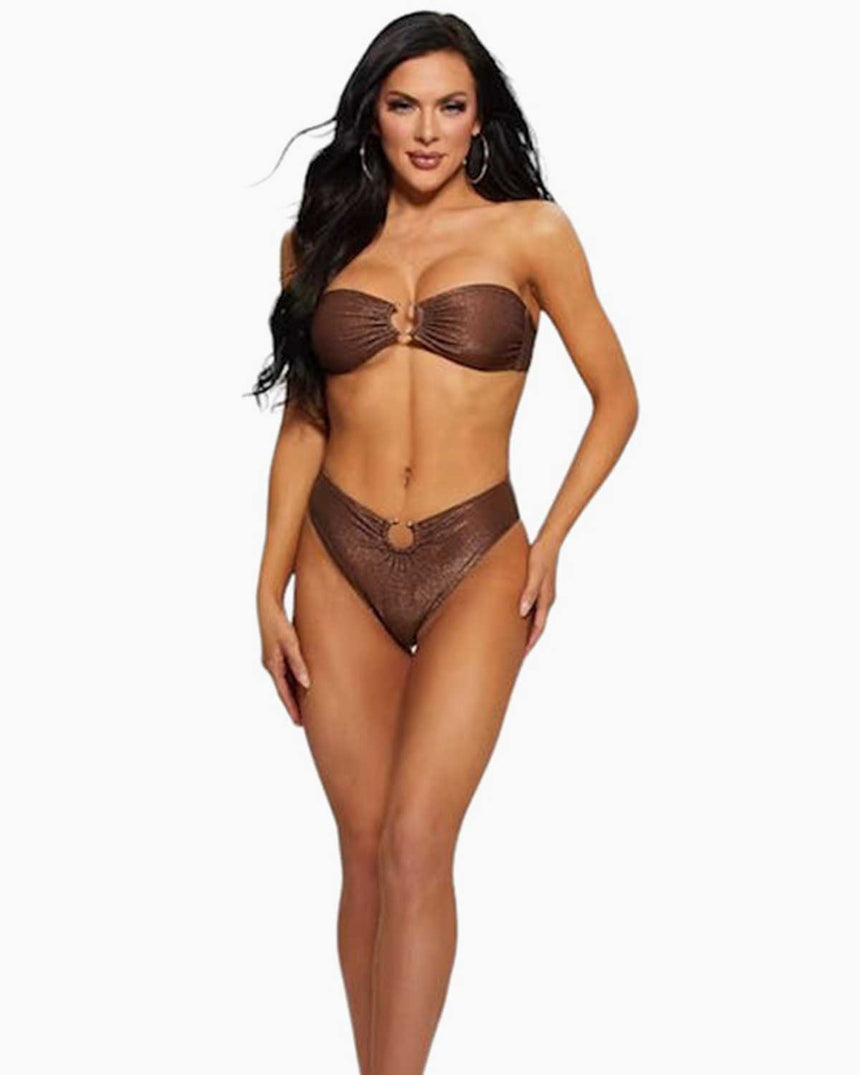 Guess Bandeau Removable Bikini Üstü Revival Rose