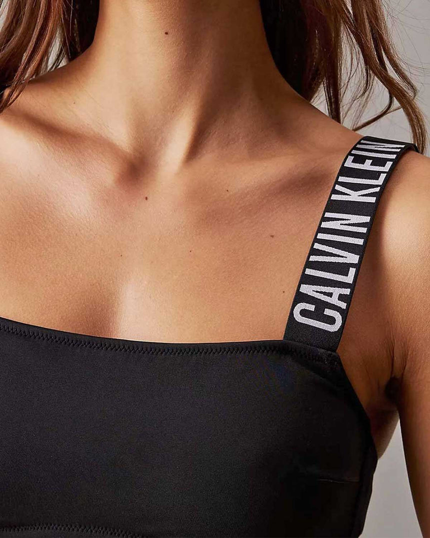 Calvin Klein Bandeau Swim Tops Straplez Bikini Üstü Pvh Black