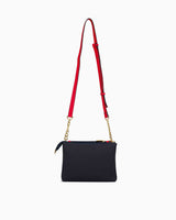 Us Polo Assn Zincir Detaylı Çapraz Askılı Çanta Lacivert - Kırmızı