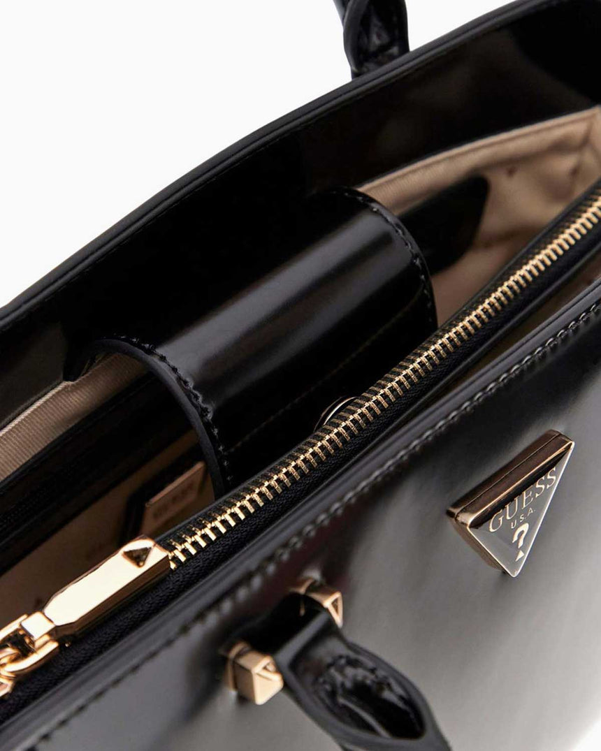 Guess Arnela Rugan Satchel El Çantası Black