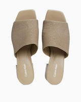 Calvin Klein Heel Mule 45mm Mono Jacq Kadın Sandalet Dusky Taupe