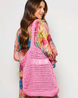 Guess Shopping Accessories Plaj Omuz Çantası Jelly Pink