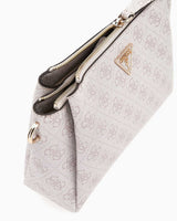 Guess Noelle Compartment Satchel Monogram Çapraz Askılı Çanta Dove Logo