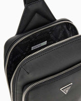 Guess Milano Logolu Bel Çantası Black