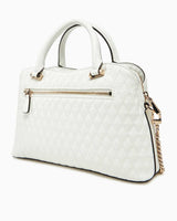 Guess Betula Çift Manyetik Kapaklı Satchel El Çantası White
