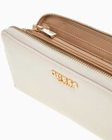 Guess Laurel Large Zip Around Cüzdan Bone