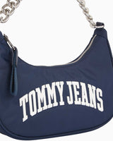 Tommy Hilfiger Iconic Kalın Zincirli Omuz Çantası Dark Night Navy
