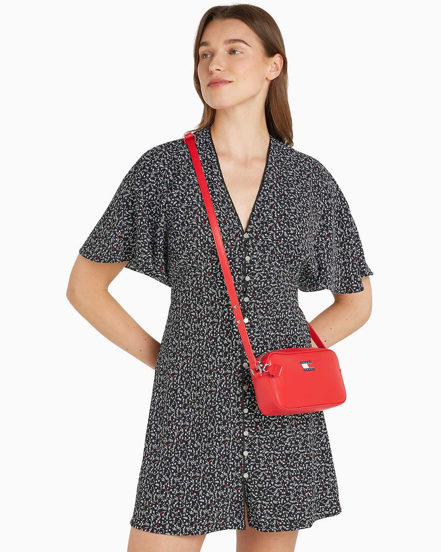 Tommy Hilfiger Ess Must Convertible Camera Bag Red Hot