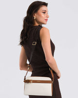 Nautica Logolu Omuz Çantası Bej - Taba