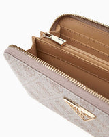 Guess Laurel Large Zip Around Cüzdan Blue Bonnet