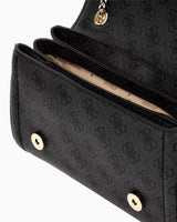 Guess Noelle Convertible Xbody Flap Omuz Çantası Coal Logo