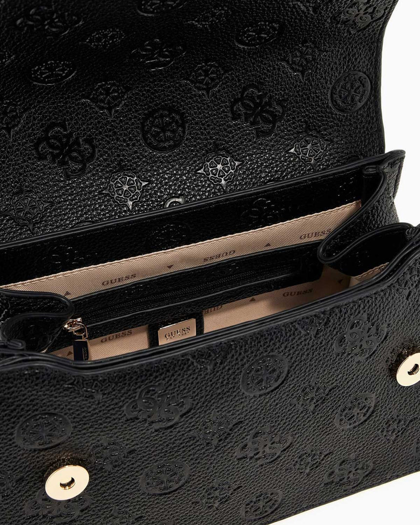 Guess Cresidia II Kadın Omuz Çantası Black Logo